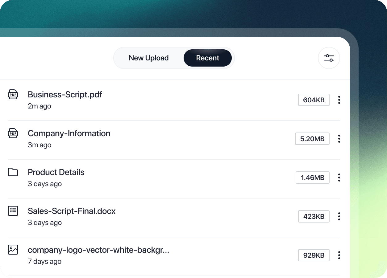 Upload your business playbook